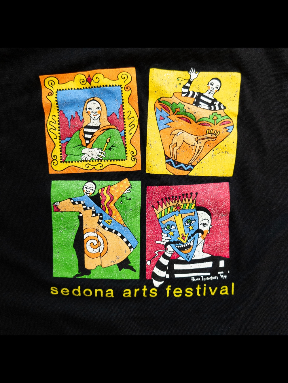 Vtg 90s Sedona Arts Festival Shirt 1994 Pam Israelson Hanes Beefy-T Mens XL